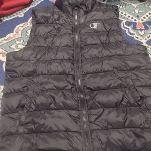 Like New Men's Champion Black Puffer Vest